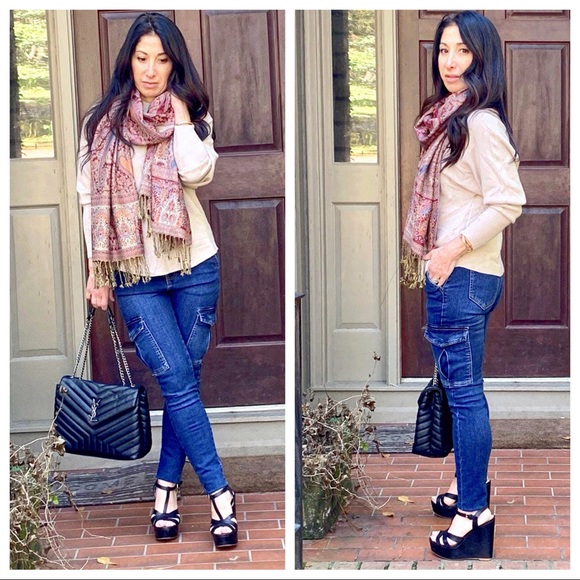 #23 ✨LAST ONES✨PARIS✨Cargo side pockets Skinny Jeans - Picture 5 of 8